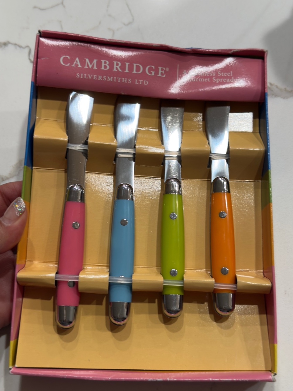Cambridge Silversmiths "Jubilee Multi Spring" 4-Piece Stainless Steel Spreaders